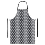Chainmail Print Bib Apron With Pocket