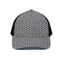 Chainmail Print Black Mesh Trucker Hat