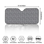 Chainmail Print Car Windshield Sun Shade