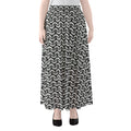 Chainmail Print Chiffon Maxi Skirt