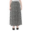 Chainmail Print Chiffon Maxi Skirt