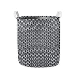 Chainmail Print Collapsible Laundry Basket
