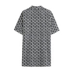 Chainmail Print Cotton Hawaiian Shirt