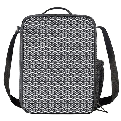 Chainmail Print Crossbody Lunch Bag