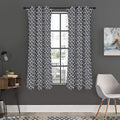 Chainmail Print Grommet Curtain Panels