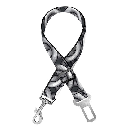Chainmail Print Dog Seat Belt