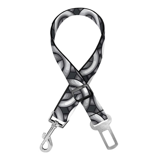 Chainmail Print Dog Seat Belt