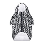 Chainmail Print Dog Zip Up Hoodie