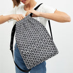 Chainmail Print Drawstring Backpack