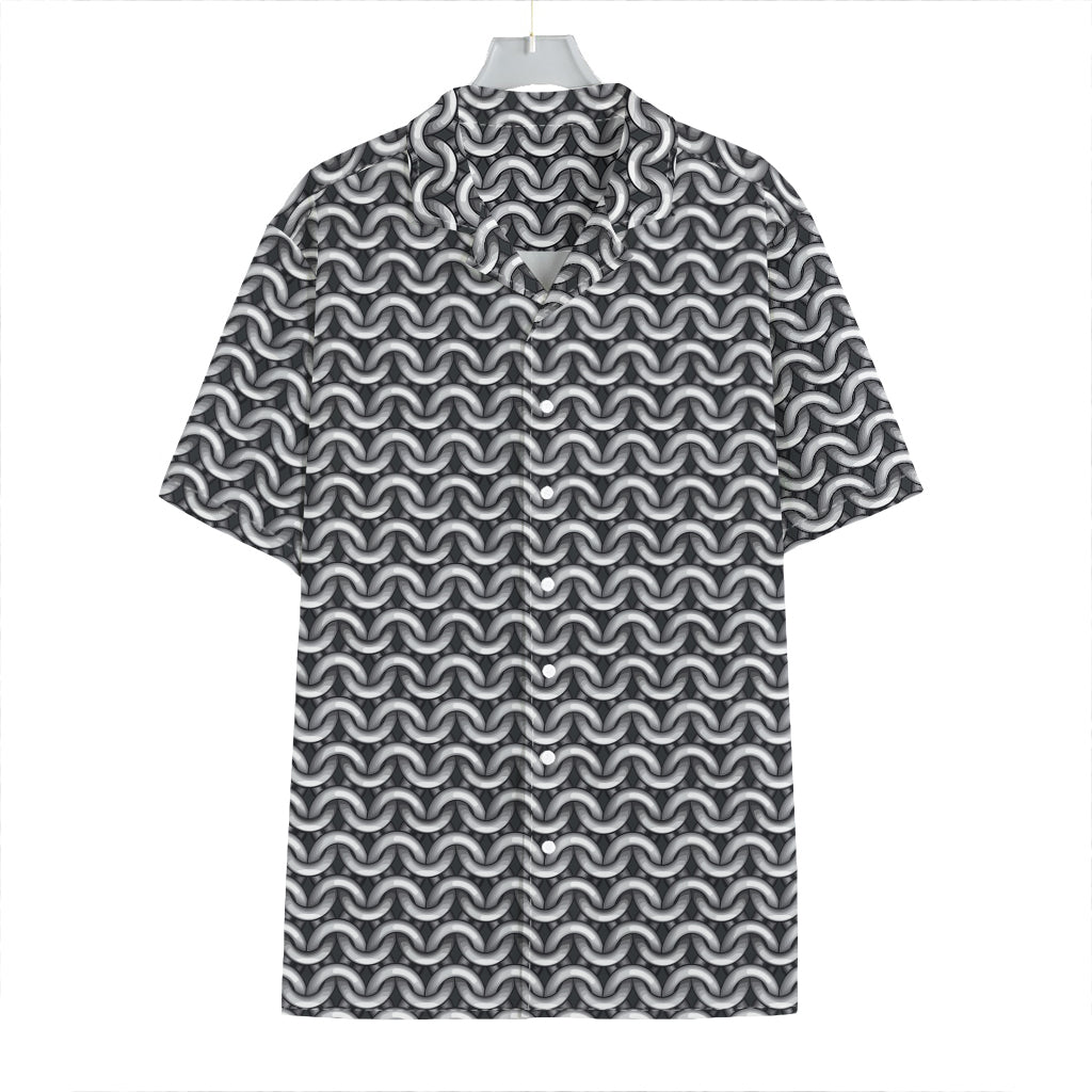 Chainmail Print Hawaiian Shirt