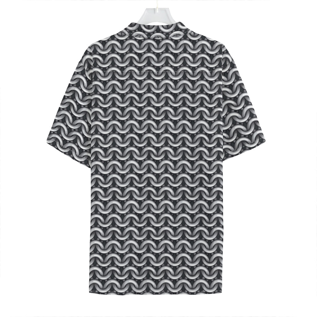 Chainmail Print Hawaiian Shirt
