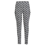 Chainmail Print High-Waisted Pocket Leggings