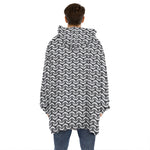 Chainmail Print Hoodie Blanket