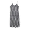 Chainmail Print Jersey Midi Cami Dress