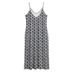 Chainmail Print Jersey Midi Cami Dress