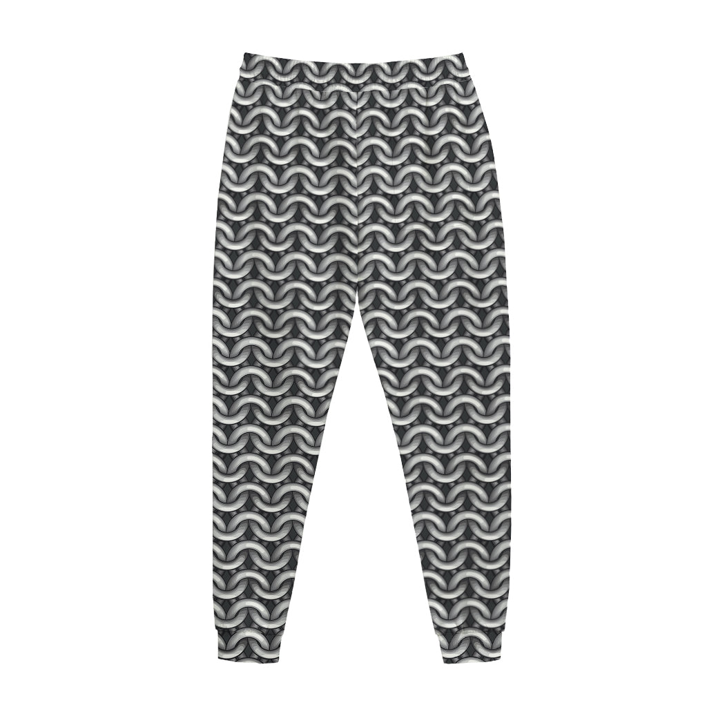 Chainmail Print Jogger Pants