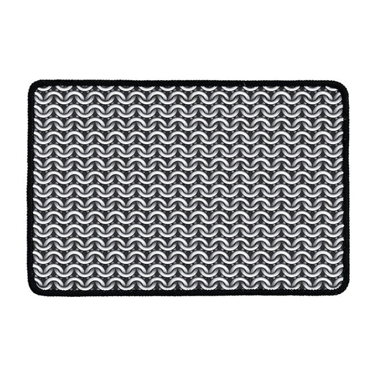 Chainmail Print Kitchen Mat