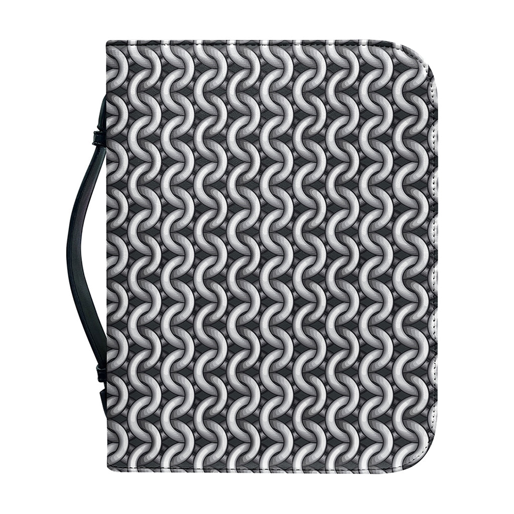 Chainmail Print Leather Bible Cover