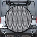 Chainmail Print Leather Spare Tire Cover