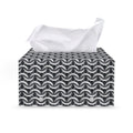 Chainmail Print Leather Tissue Box Cover
