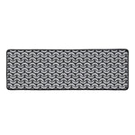 Chainmail Print Long Kitchen Mat