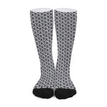 Chainmail Print Long Socks