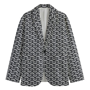 Chainmail Print Men's Blazer