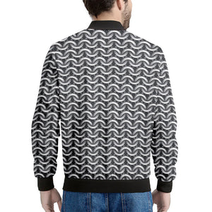 Chainmail Print Men's Bomber Jacket