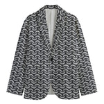 Chainmail Print Men's Cotton Blazer