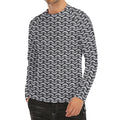 Chainmail Print Men's Long Sleeve Rash Guard