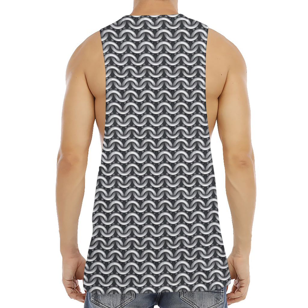 Chainmail Print Men's Muscle Tank Top