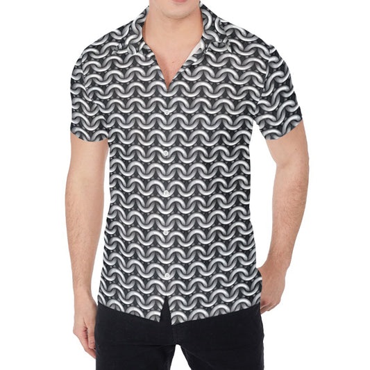 Chainmail Print Men's Shirt