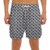 Chainmail Print Men's Split Running Shorts