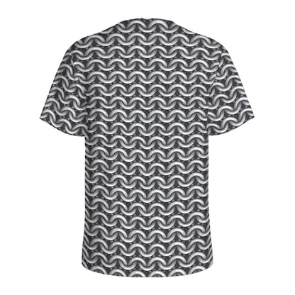 Chainmail Print Men's Sports T-Shirt