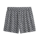 Chainmail Print Mesh Shorts