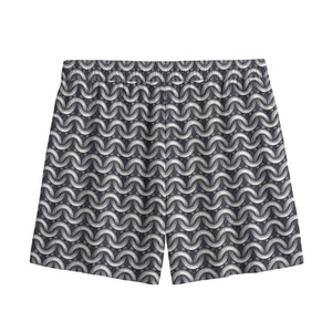 Chainmail Print Mesh Shorts