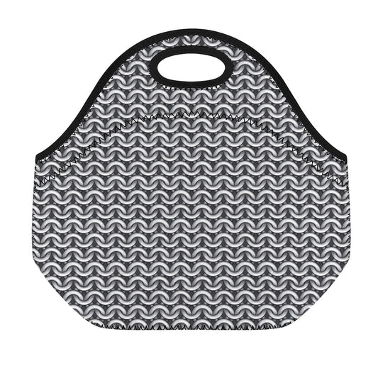 Chainmail Print Neoprene Lunch Bag