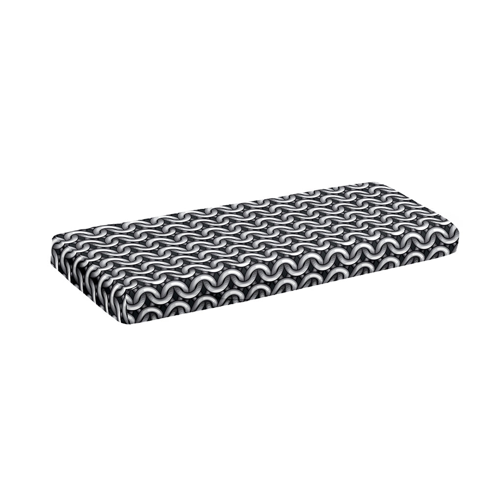 Chainmail Print Piano Keyboard Cover