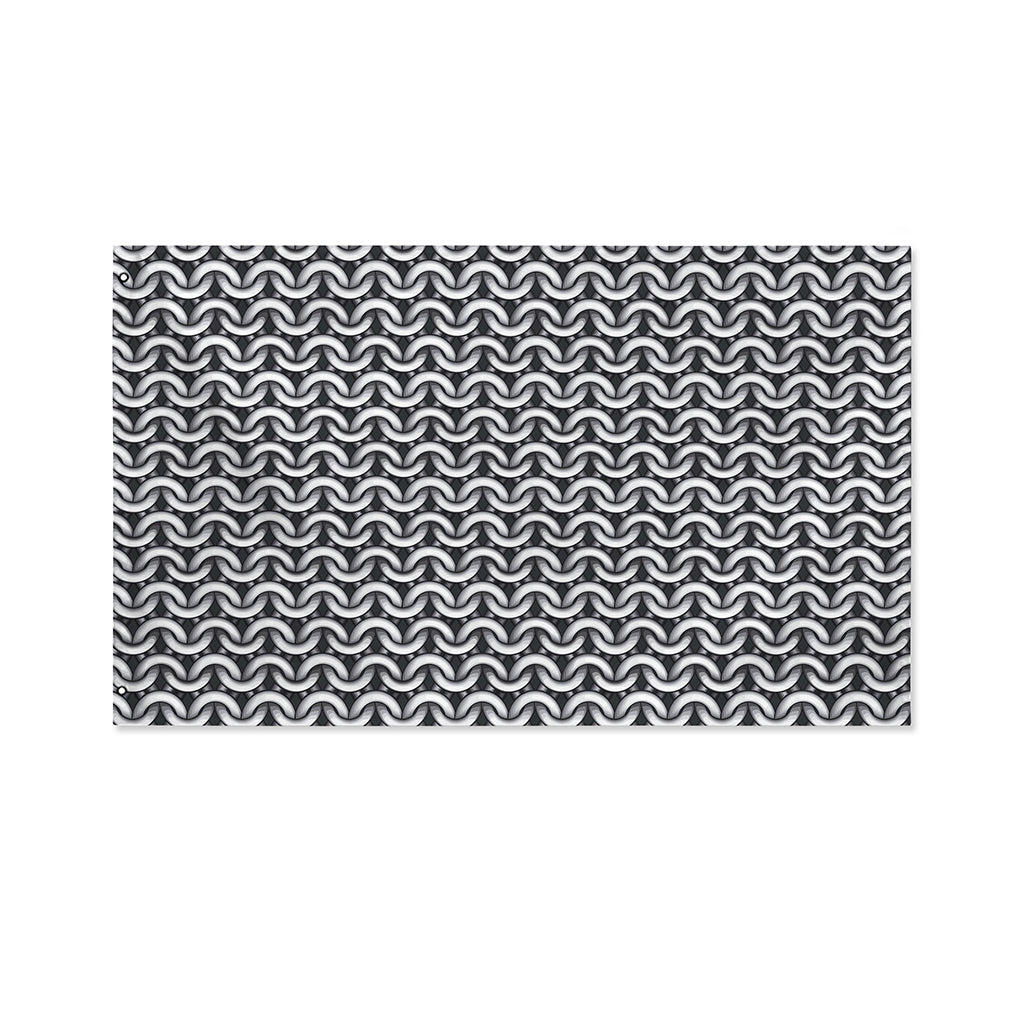 Chainmail Print Polyester Flag