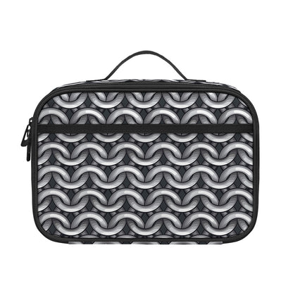 Chainmail Print Portable Lunch Bag