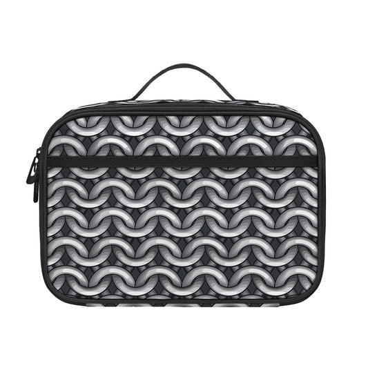 Chainmail Print Portable Lunch Bag