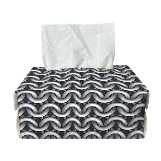 Chainmail Print Rectangle Tissue Box Cover