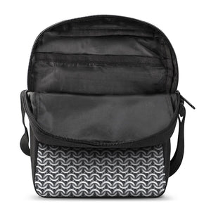 Chainmail Print Rectangular Crossbody Bag