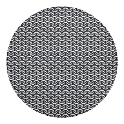 Chainmail Print Round Blanket
