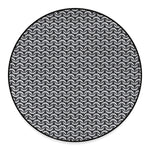 Chainmail Print Round Floor Mat