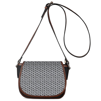 Chainmail Print Saddle Bag