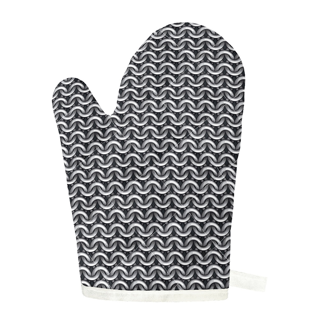 Chainmail Print Single Oven Mitt