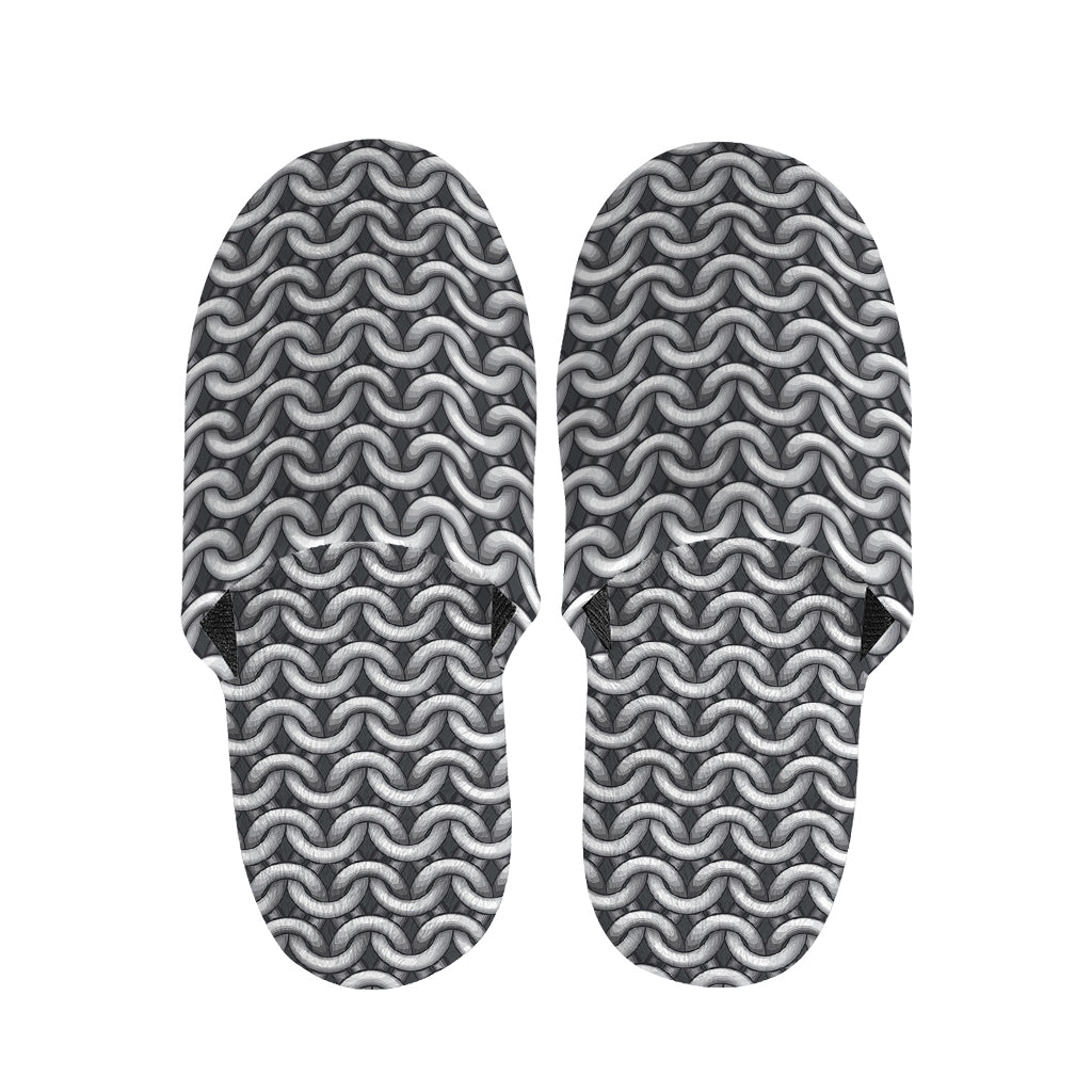 Chainmail Print Slippers