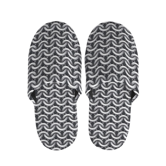 Chainmail Print Slippers
