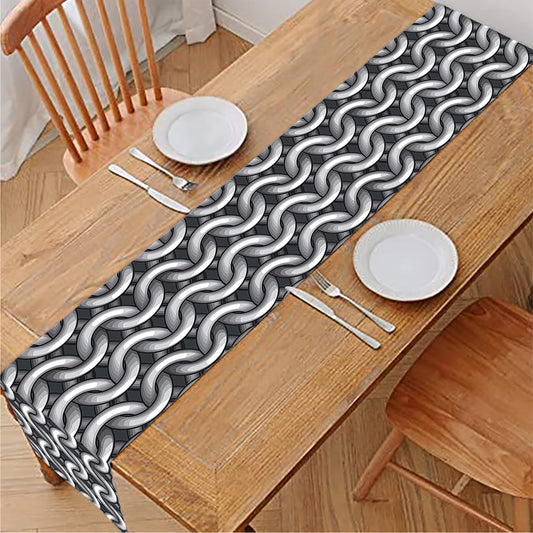 Chainmail Print Table Runner
